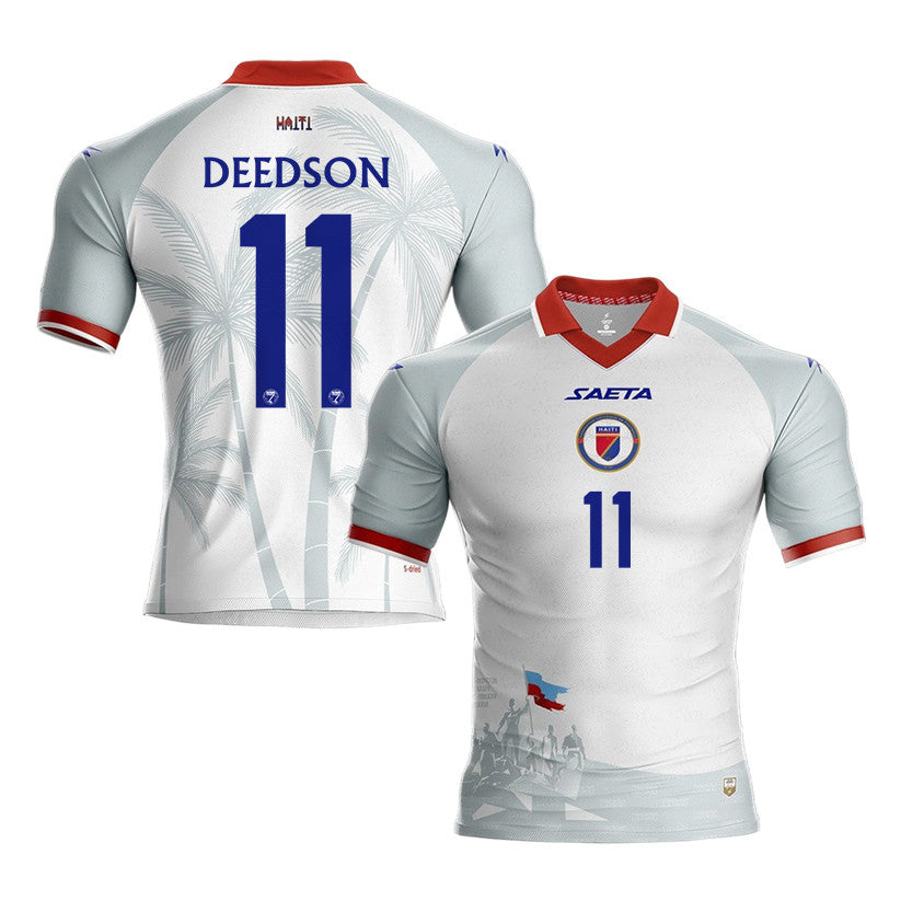 Don Deedson Louicius 11 Haiti National Team 2026 Away Jersey - White, Men