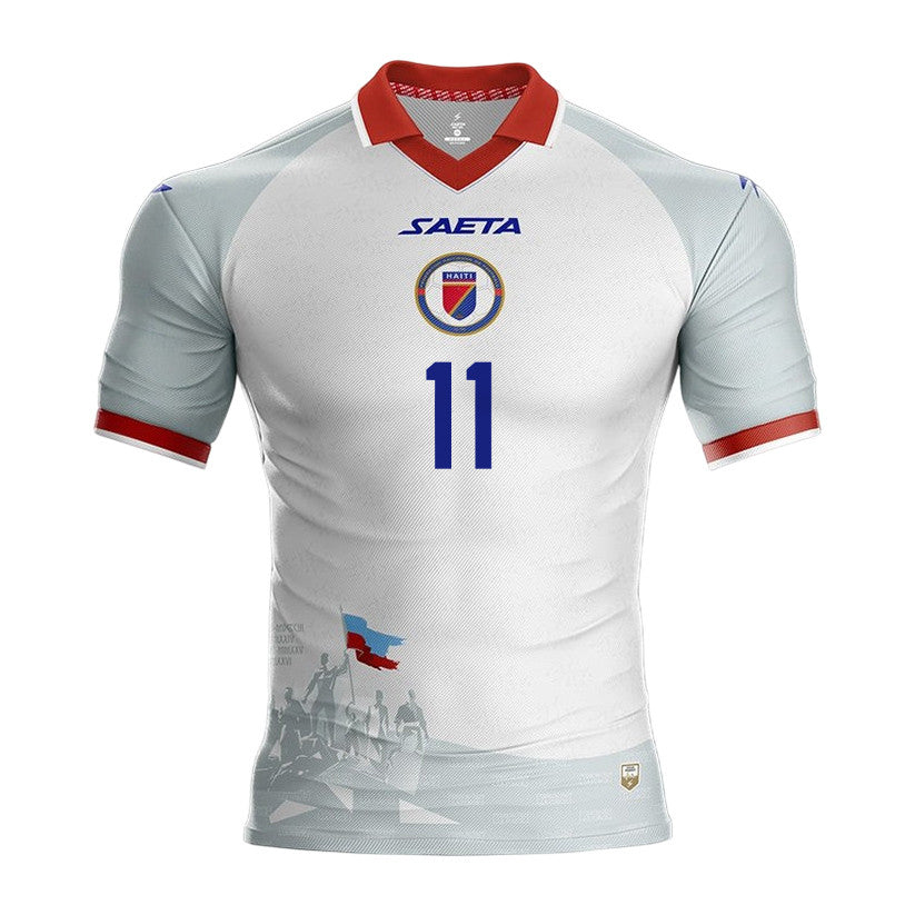 Don Deedson Louicius 11 Haiti National Team 2026 Away Jersey - White, Men