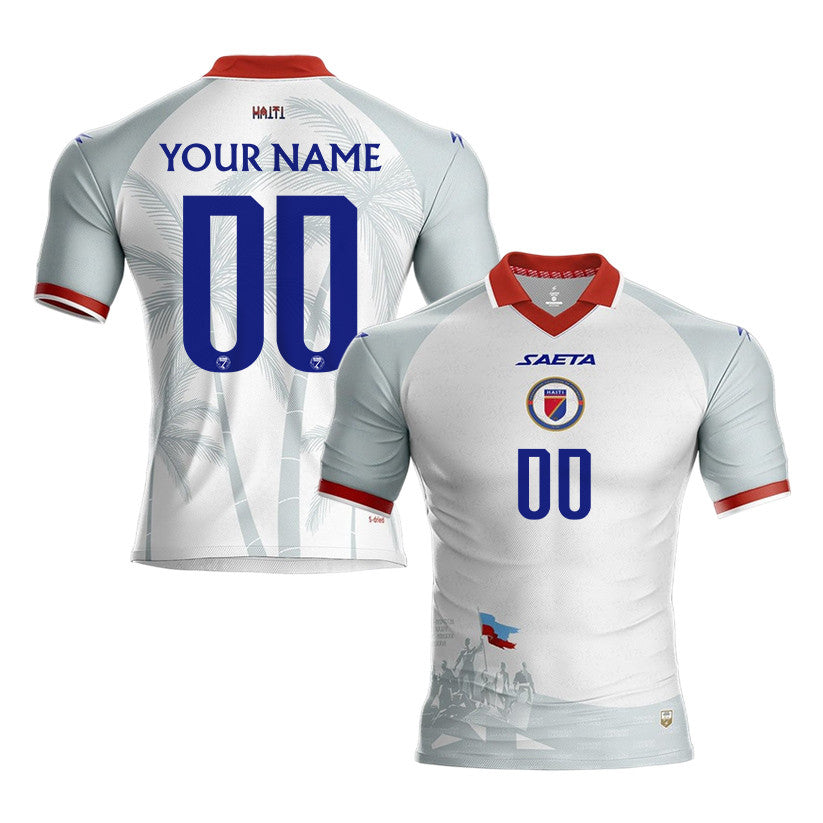 Haiti National Team 2026 Personalized Away Jersey - White, Men