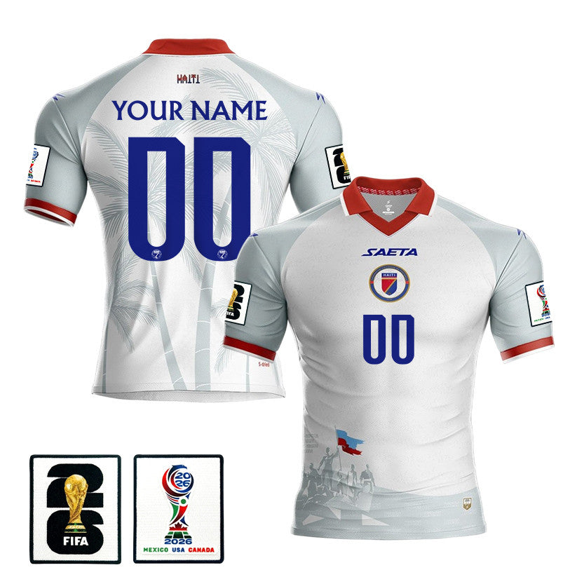 Haiti National Team 2026 Personalized Away Jersey - White, Men