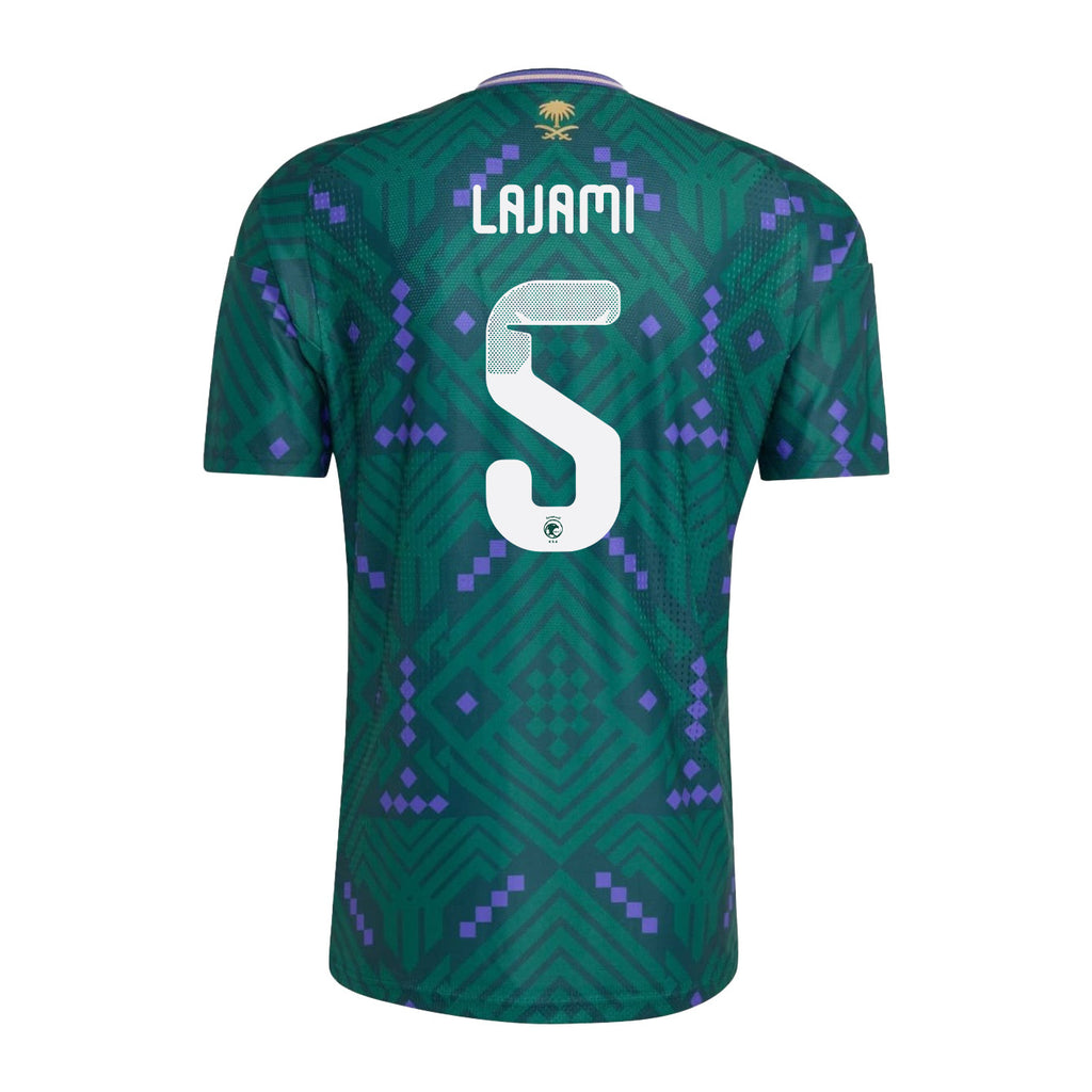 Ali Lajami 5 Saudi Arabia National Team 2026 Home Jersey - Green, Men