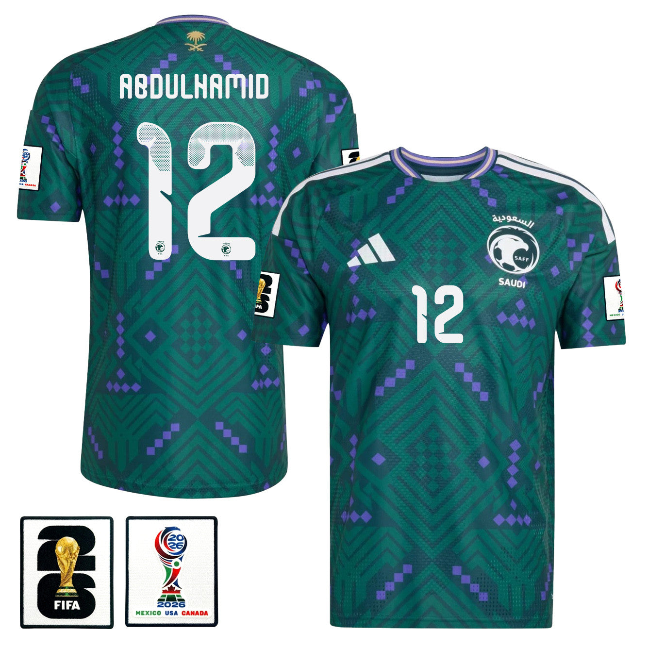 Saud Abdulhamid 12 Saudi Arabia National Team 2026 Home Jersey - Green, Men