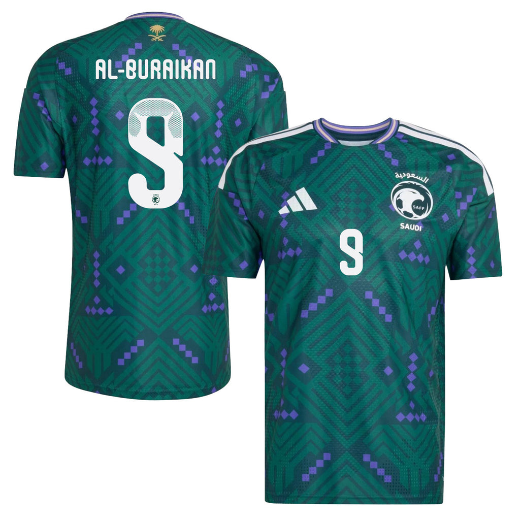 Firas Al-Buraikan 9 Saudi Arabia National Team 2026 Home Jersey - Green, Men