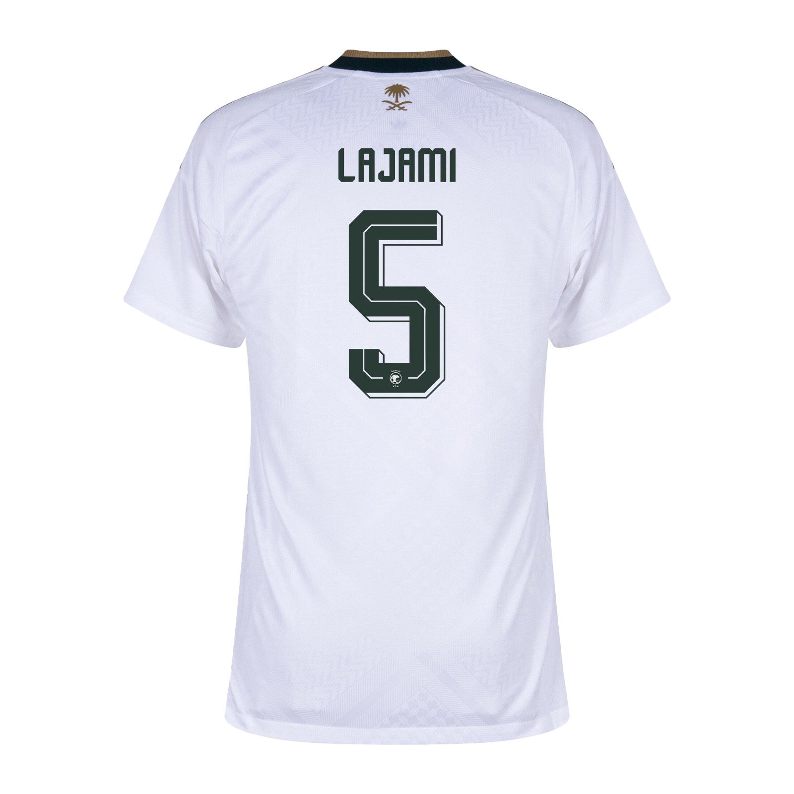 Ali Lajami 5 Saudi Arabia National Team 2026 Away Jersey - White, Men