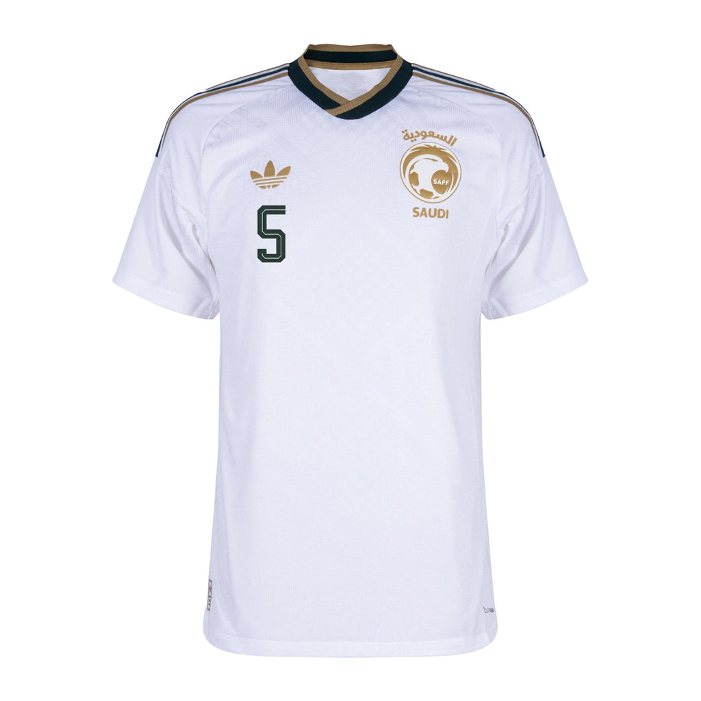 Ali Lajami 5 Saudi Arabia National Team 2026 Away Jersey - White, Men