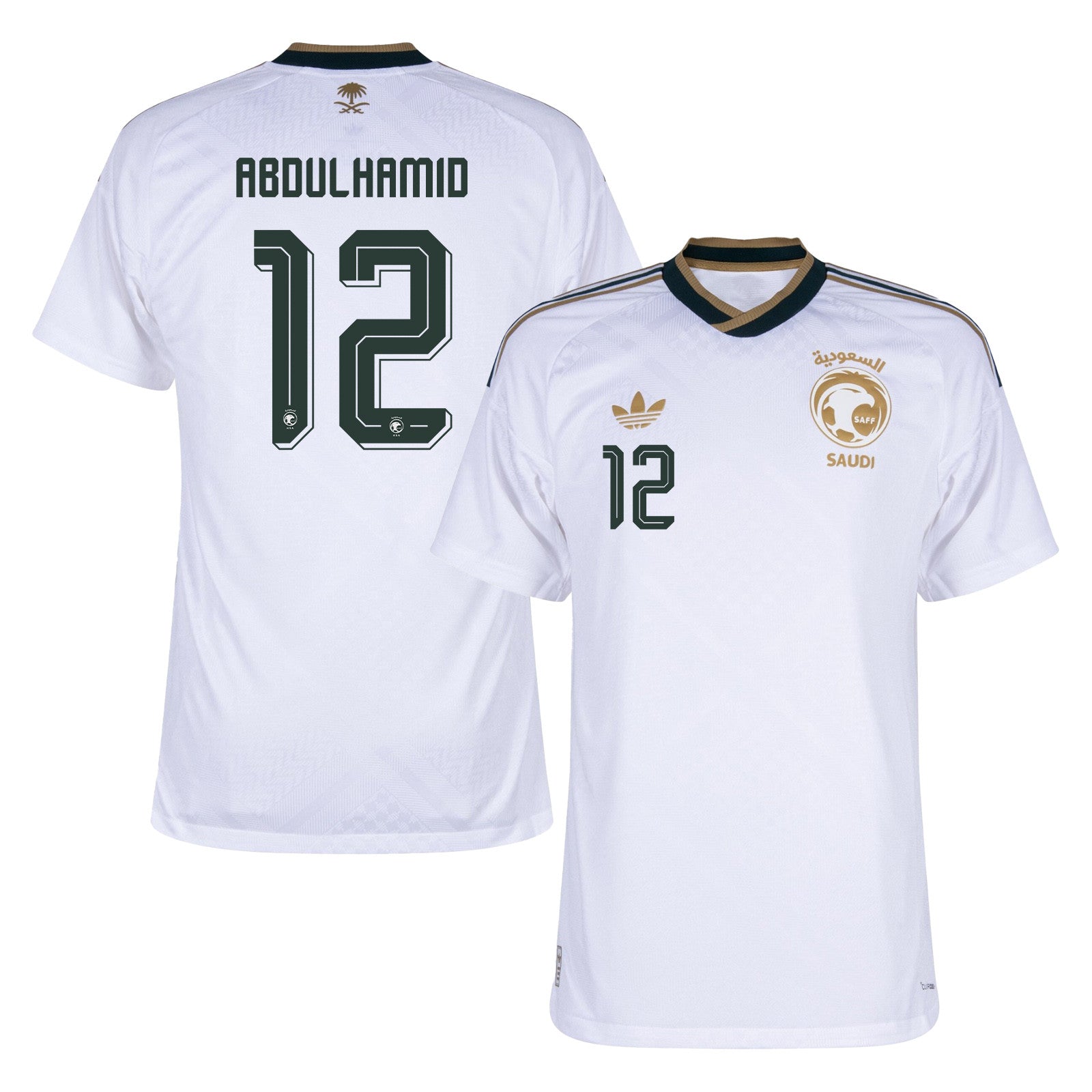 Saud Abdulhamid 12 Saudi Arabia National Team 2026 Away Jersey - White, Men