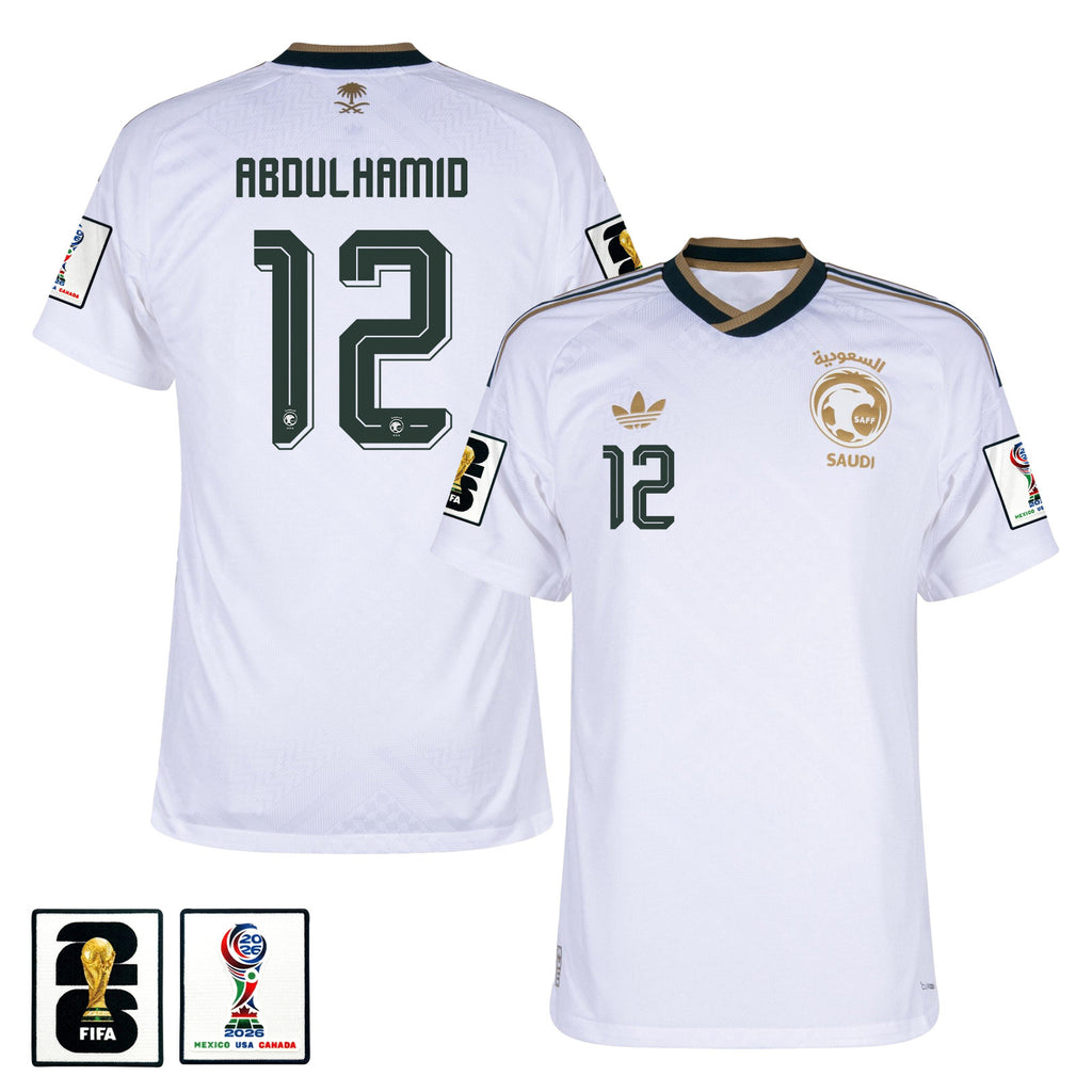Saud Abdulhamid 12 Saudi Arabia National Team 2026 Away Jersey - White, Men