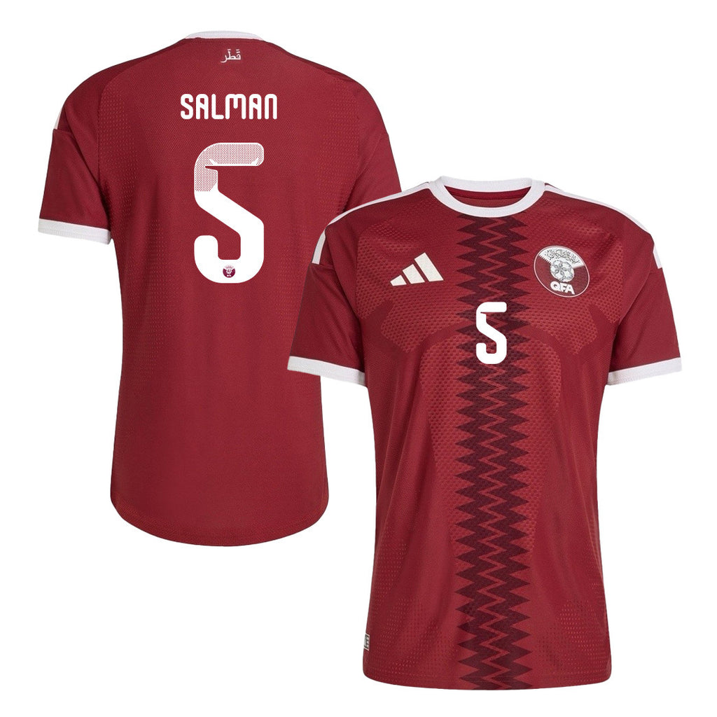 Tarek Salman 5 Qatar National Team 2026 Home Jersey - Red, Men