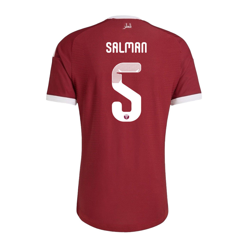 Tarek Salman 5 Qatar National Team 2026 Home Jersey - Red, Men