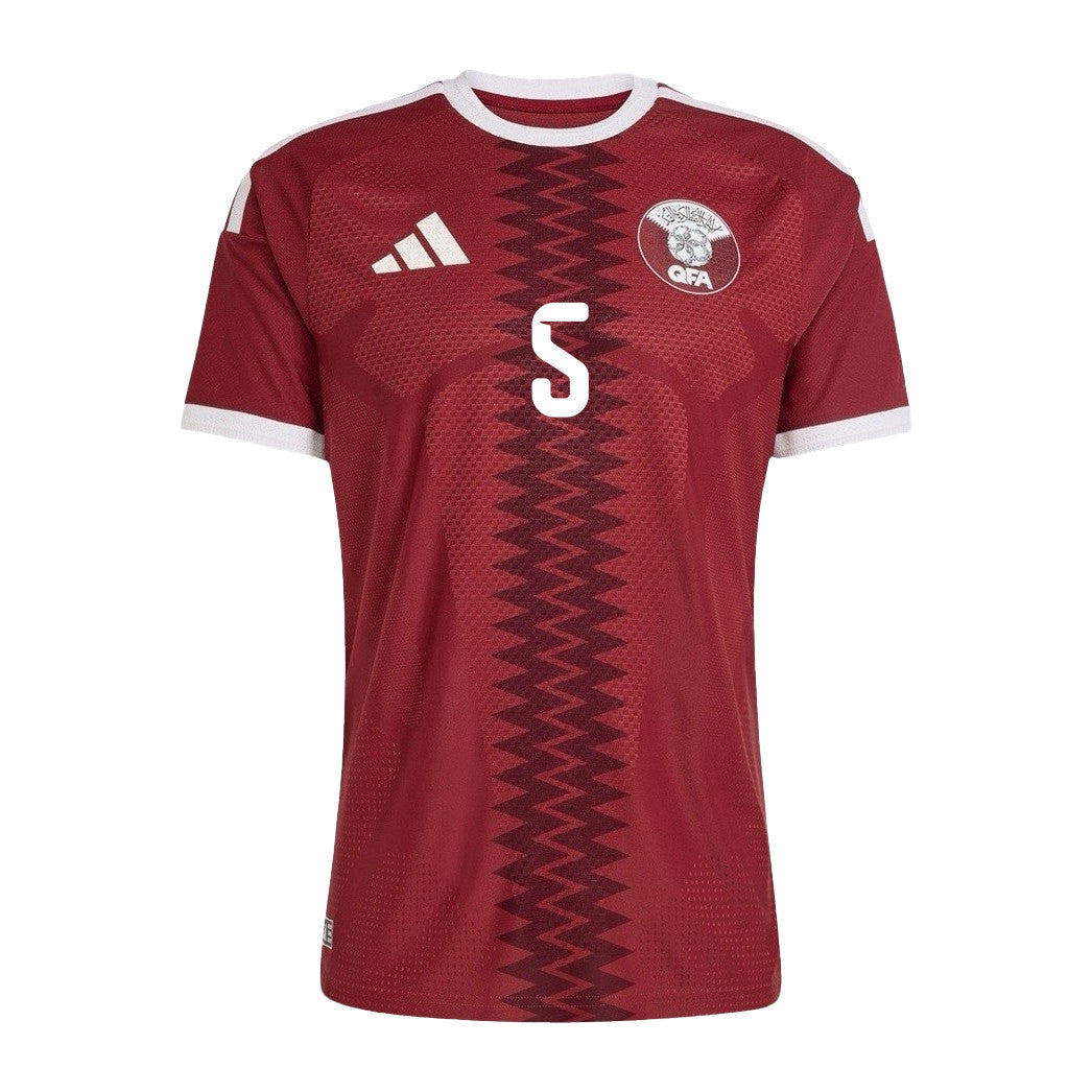 Tarek Salman 5 Qatar National Team 2026 Home Jersey - Red, Men