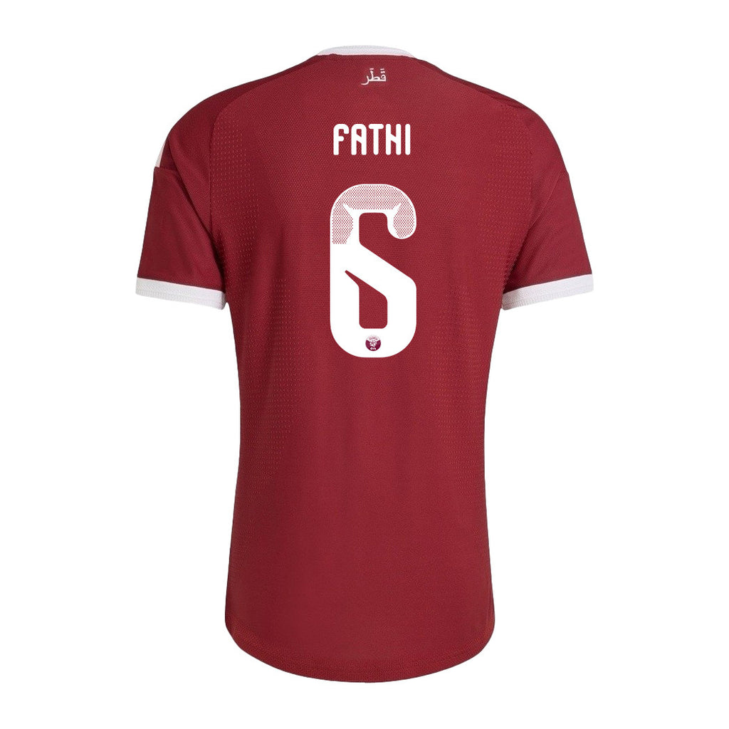 Ahmed Fathi 6 Qatar National Team 2026 Home Jersey - Red, Men