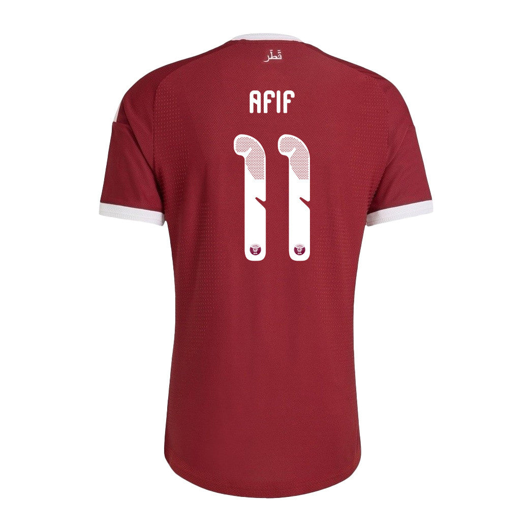 Akram Afif 11 Qatar National Team 2026 Home Jersey - Red, Men