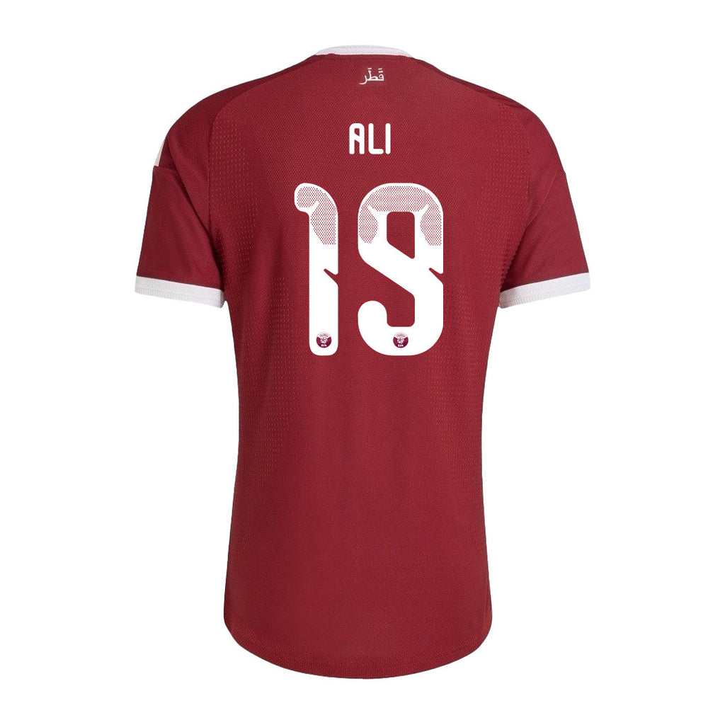 Almoez Ali 19 Qatar National Team 2026 Home Jersey - Red, Men