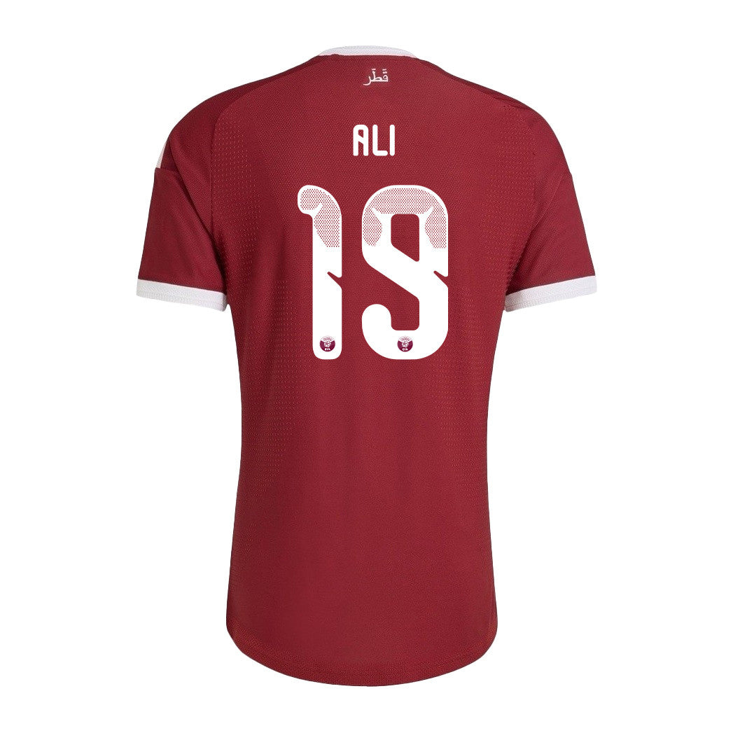 Almoez Ali 19 Qatar National Team 2026 Home Jersey - Red, Men