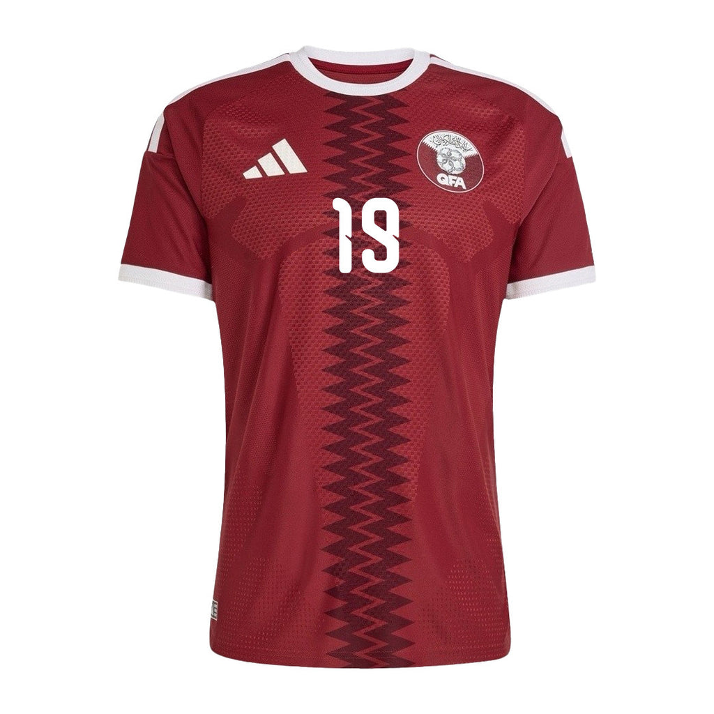 Almoez Ali 19 Qatar National Team 2026 Home Jersey - Red, Men
