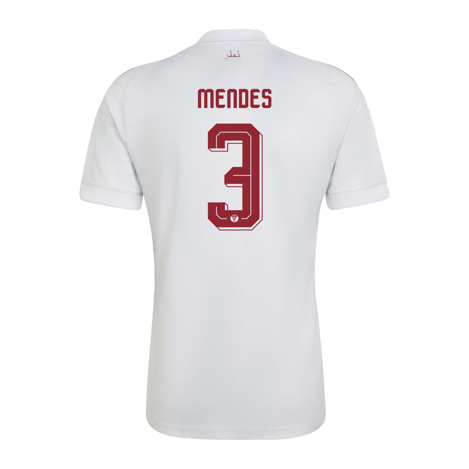 Lucas Mendes 3 Qatar National Team 2026 Away Jersey - White, Men