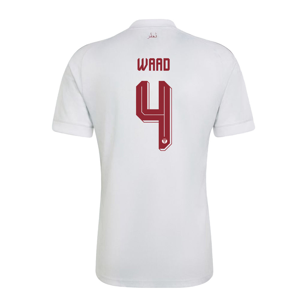 Mohammed Waad 4 Qatar National Team 2026 Away Jersey - White, Men