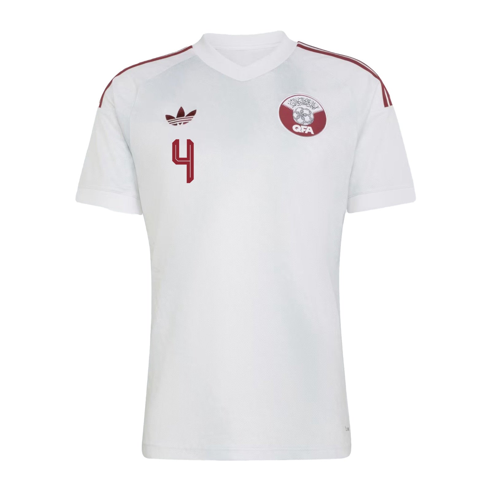 Mohammed Waad 4 Qatar National Team 2026 Away Jersey - White, Men
