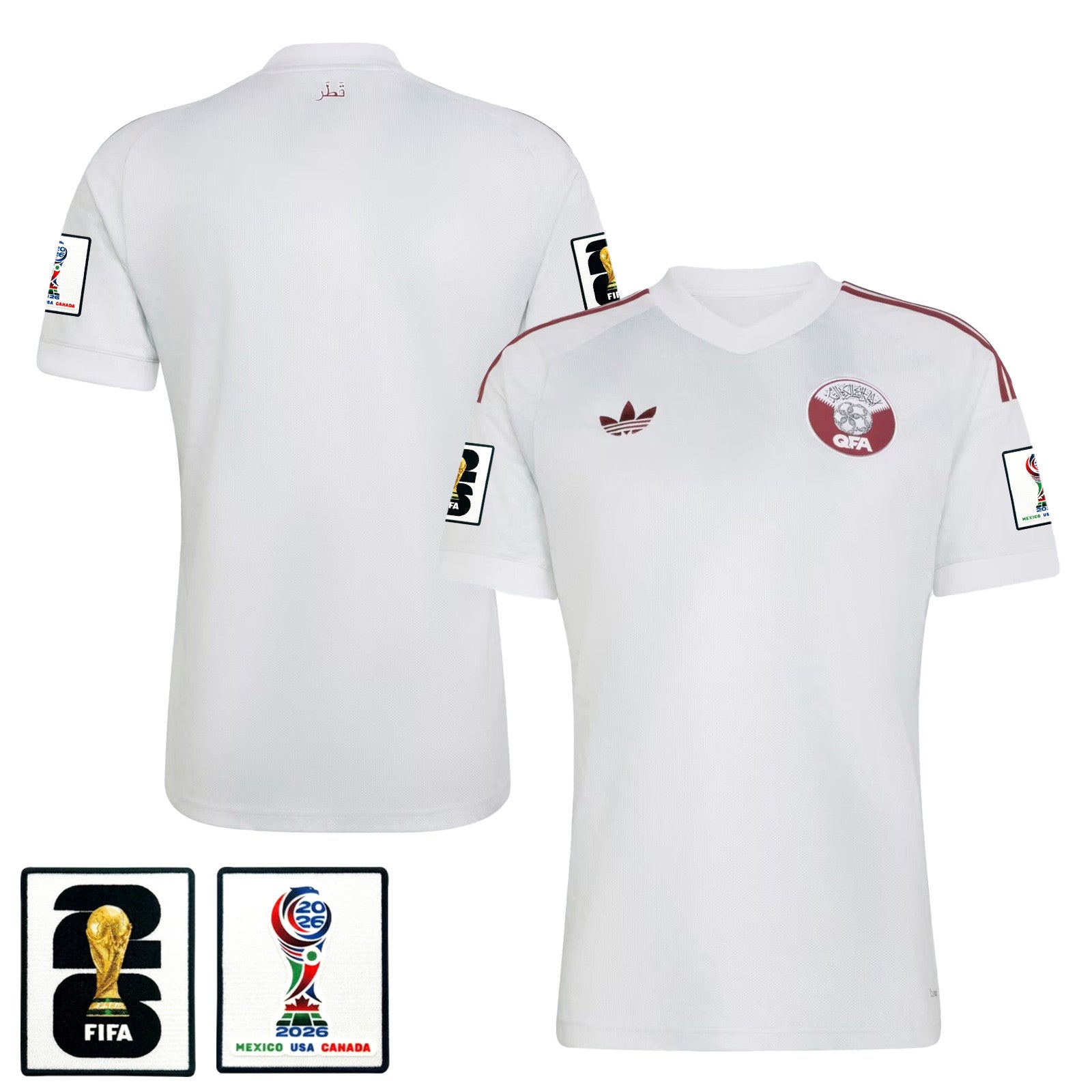 Qatar National Team 2026 Away Jersey - White, Men