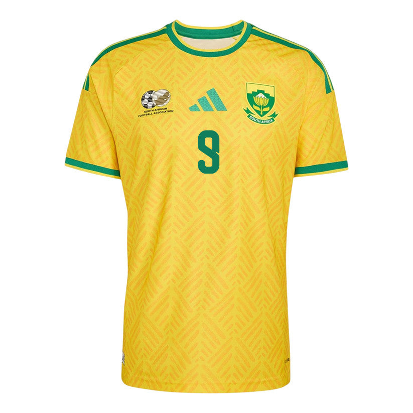 Lyle Foster 9 South Africa National Team 2026 Home Jersey - Yellow, Men