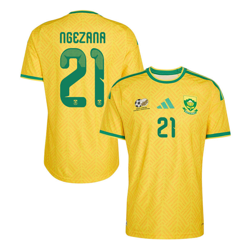 Siyabonga Ngezana 21 South Africa National Team 2026 Home Jersey - Yellow, Men