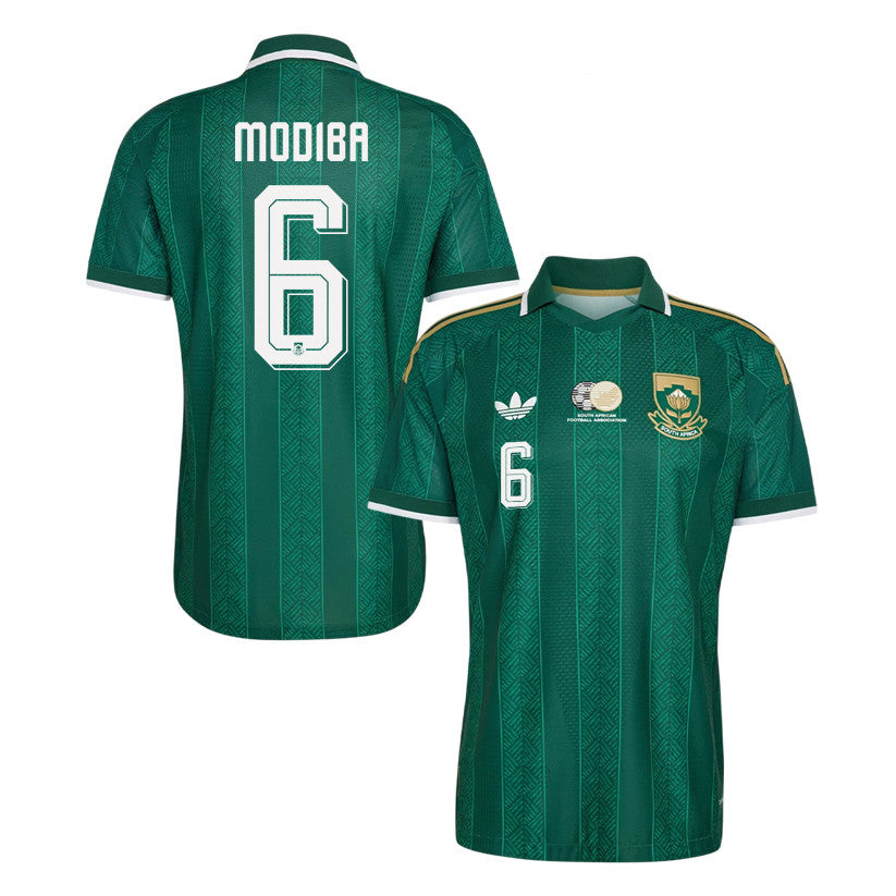 Maphosa Modiba 6 South Africa National Team 2026 Away Jersey - Green, Men