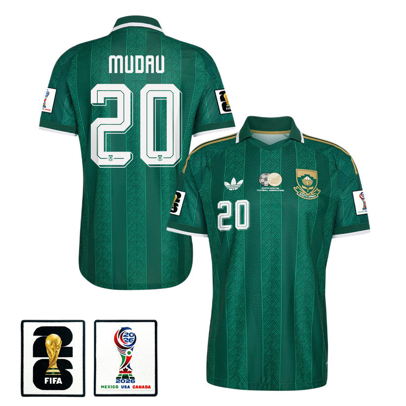 Khuliso Mudau 20 South Africa National Team 2026 Away Jersey - Green, Men