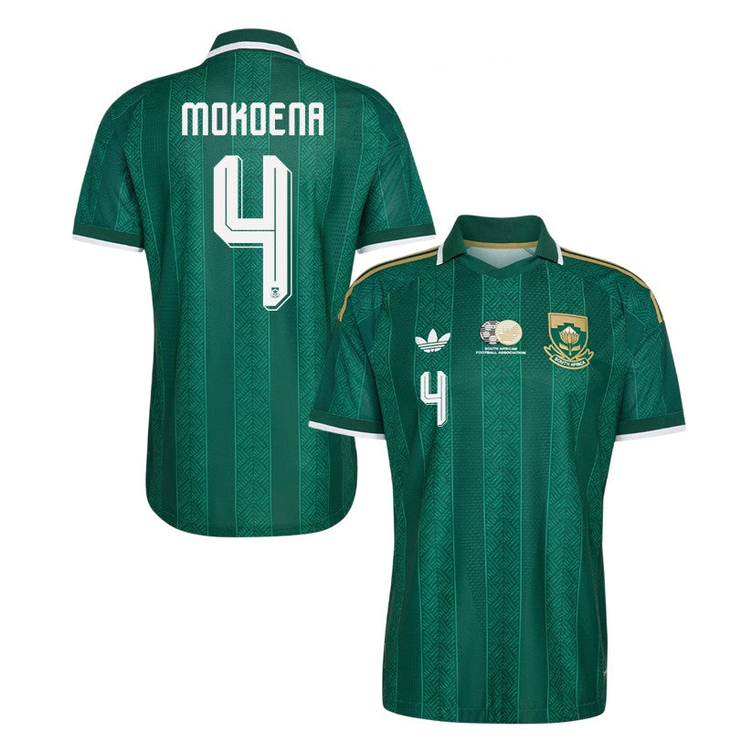 Teboho Mokoena 4 South Africa National Team 2026 Away Jersey - Green, Men