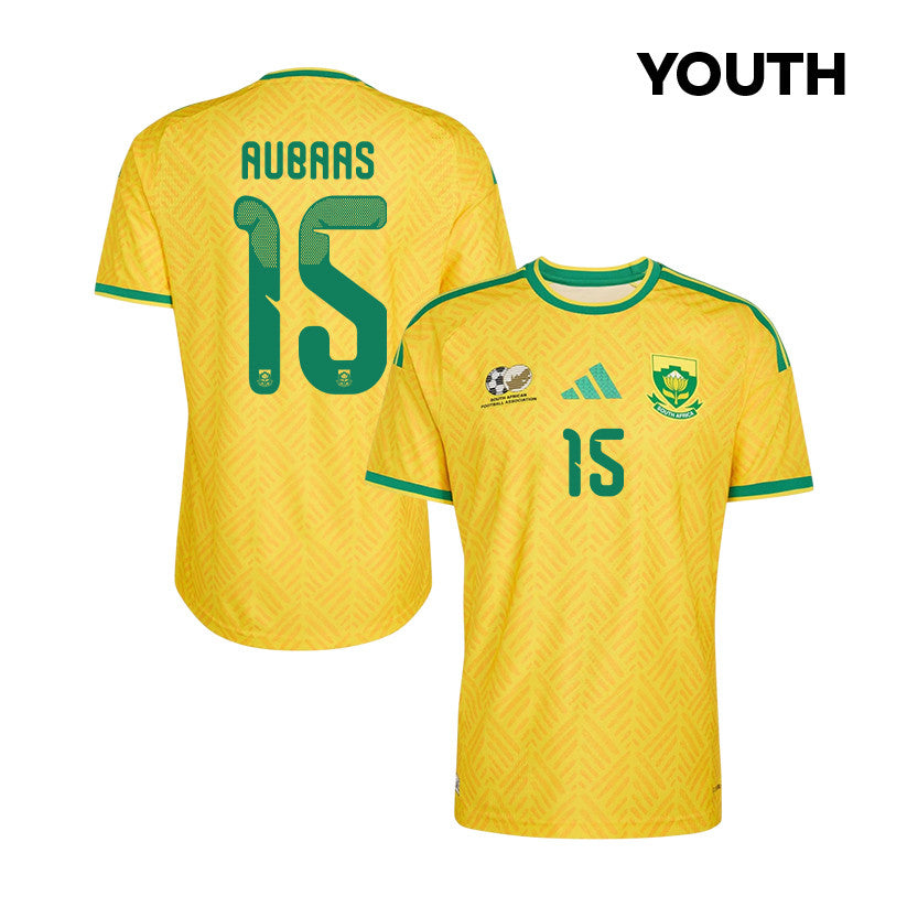 Bathusi Aubaas 15 Youth South Africa National Team 2026 Home Jersey - Yellow