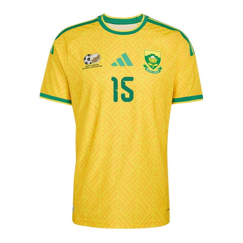 Bathusi Aubaas 15 Youth South Africa National Team 2026 Home Jersey - Yellow