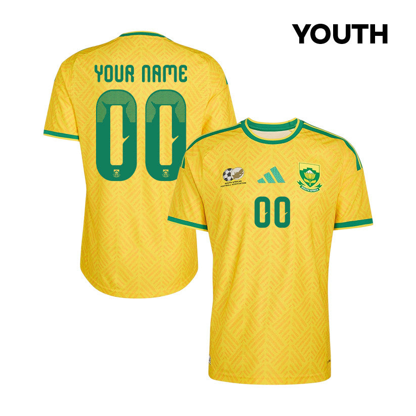 South Africa National Team 2026 Youth Home Jersey - Yellow