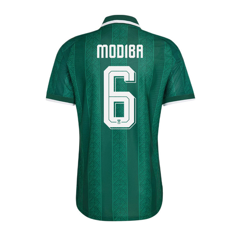 Maphosa Modiba 6 Youth South Africa National Team 2026 Away Jersey - Green