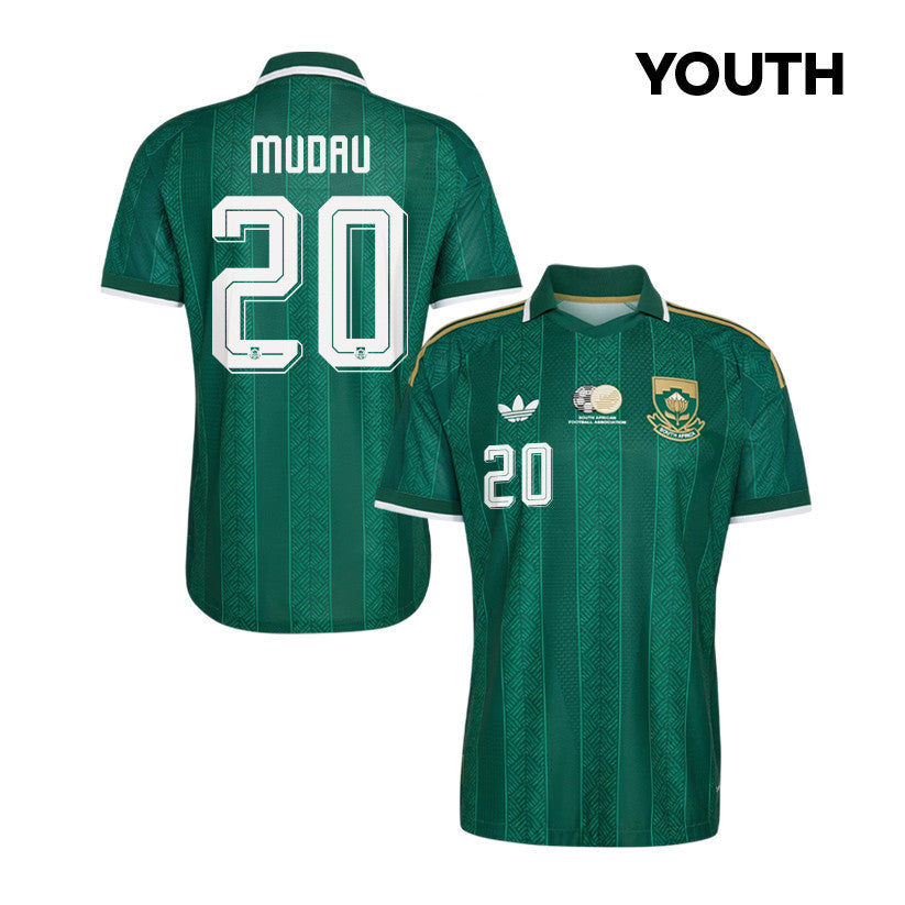 Khuliso Mudau 20 Youth South Africa National Team 2026 Away Jersey - Green