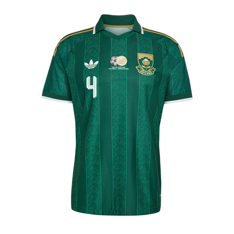 Teboho Mokoena 4 Youth South Africa National Team 2026 Away Jersey - Green