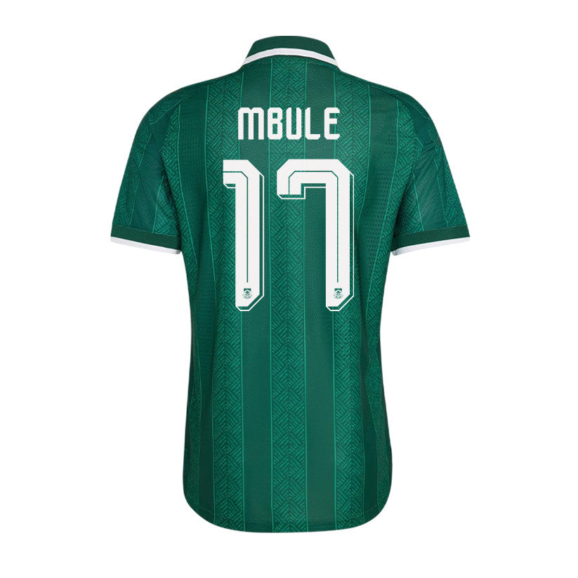 Sipho Mbule 17 Youth South Africa National Team 2026 Away Jersey - Green