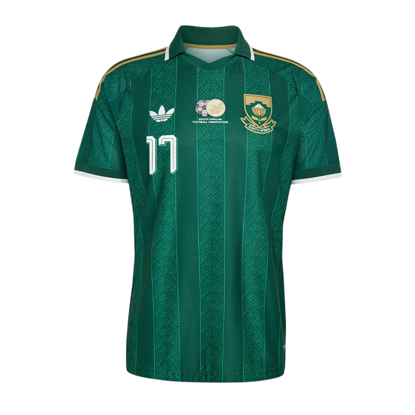Sipho Mbule 17 Youth South Africa National Team 2026 Away Jersey - Green