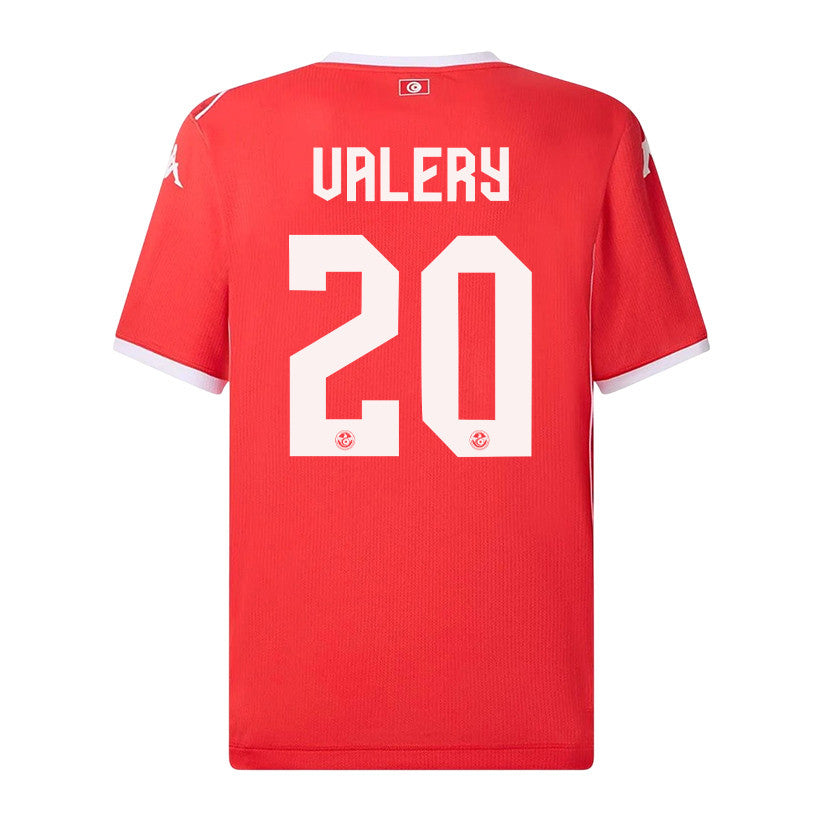 Yan Valery 20 Tunisia National Team 2026 Home Jersey - Red, Men