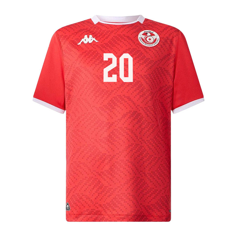 Yan Valery 20 Tunisia National Team 2026 Home Jersey - Red, Men