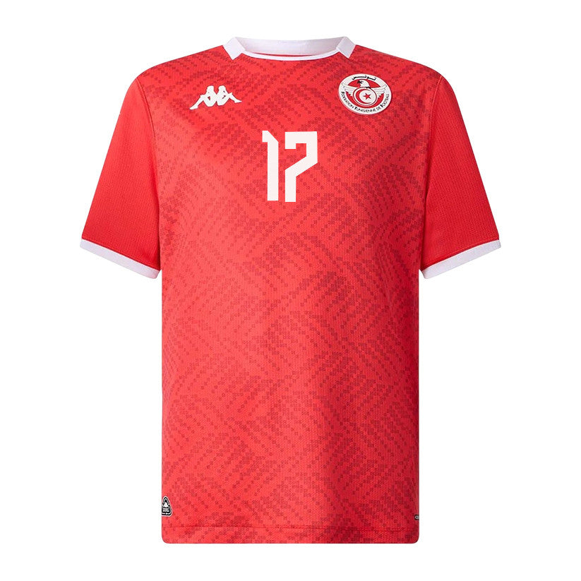 Ellyes Skhiri 17 Tunisia National Team 2026 Home Jersey - Red, Men