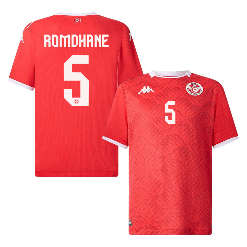 Ben Romdhane 5 Tunisia National Team 2026 Home Jersey - Red, Men
