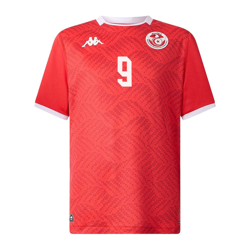 Hazem Mastouri 9 Tunisia National Team 2026 Home Jersey - Red, Men