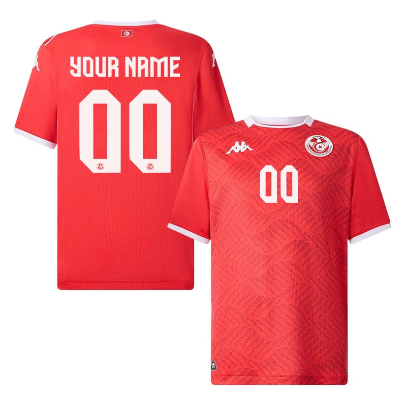 Tunisia National Team 2026 Personalized Home Jersey - Red, Men