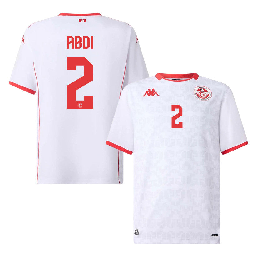 Ali Abdi 2 Tunisia National Team 2026 Away Jersey - White, Men