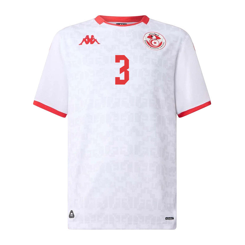 Montassar Talbi 3 Tunisia National Team 2026 Away Jersey - White, Men