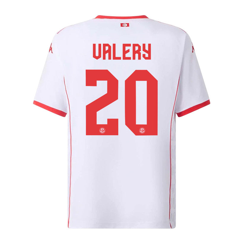 Yan Valery 20 Tunisia National Team 2026 Away Jersey - White, Men