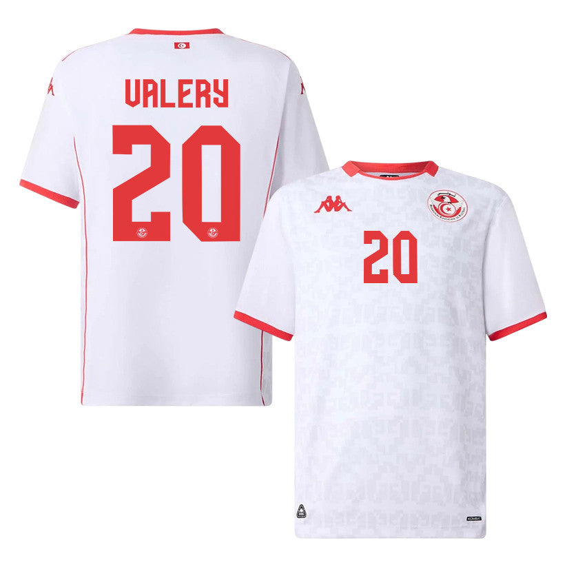 Yan Valery 20 Tunisia National Team 2026 Away Jersey - White, Men