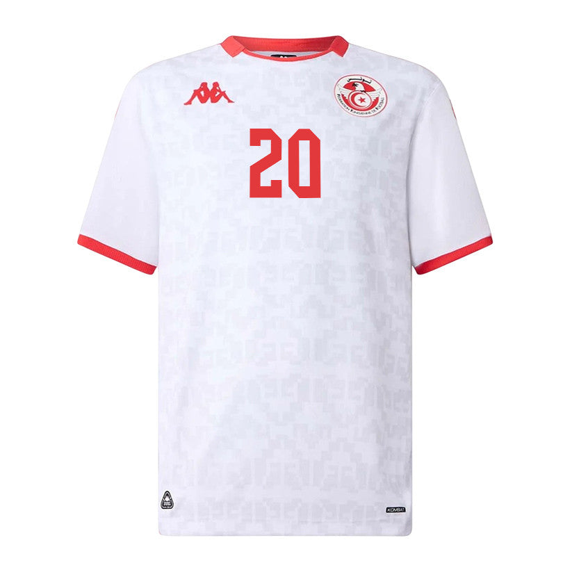 Yan Valery 20 Tunisia National Team 2026 Away Jersey - White, Men