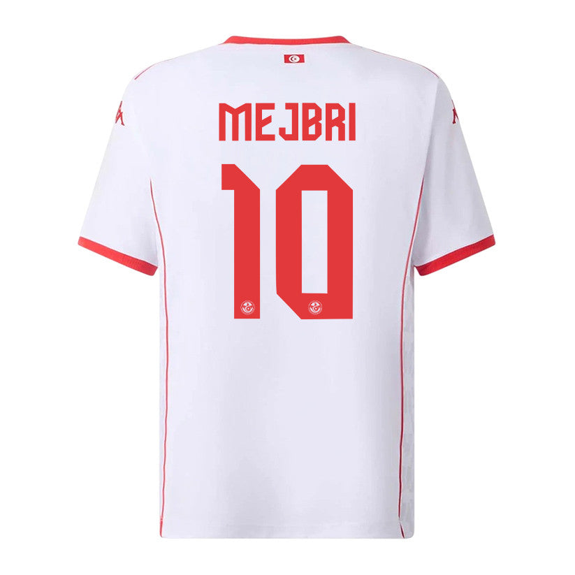Hannibal Mejbri 10 Tunisia National Team 2026 Away Jersey - White, Men