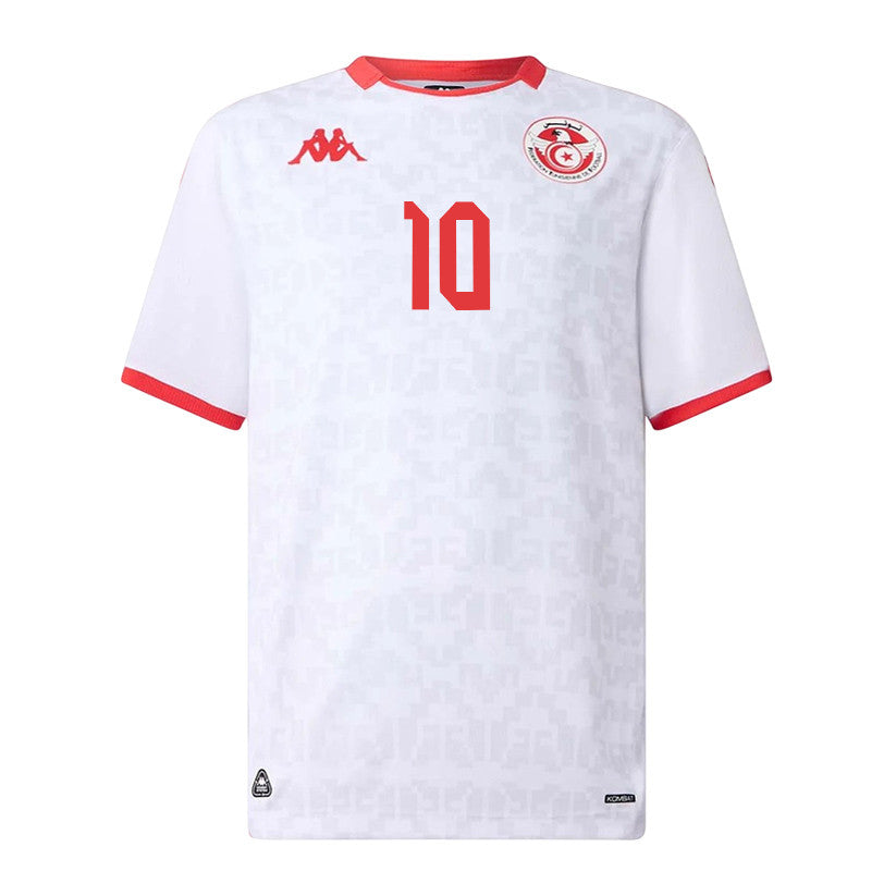 Hannibal Mejbri 10 Tunisia National Team 2026 Away Jersey - White, Men