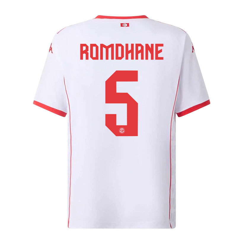Ben Romdhane 5 Tunisia National Team 2026 Away Jersey - White, Men